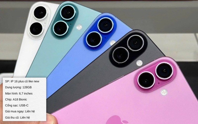 iphone 16 plus cũ like new