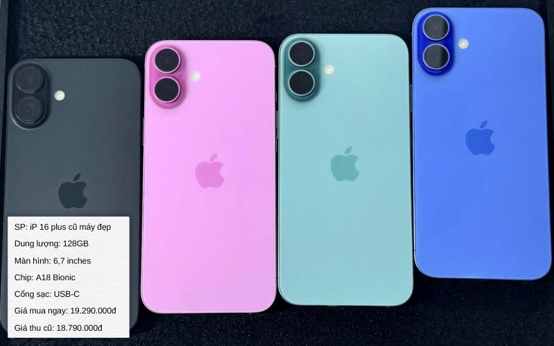 iphone 16 plus cũ máy đẹp