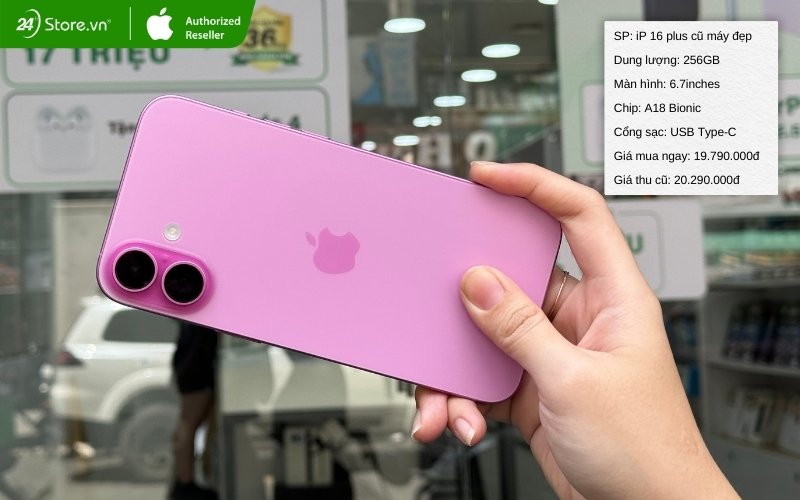mua iphone 16 plus 256gb cũ chính hãng