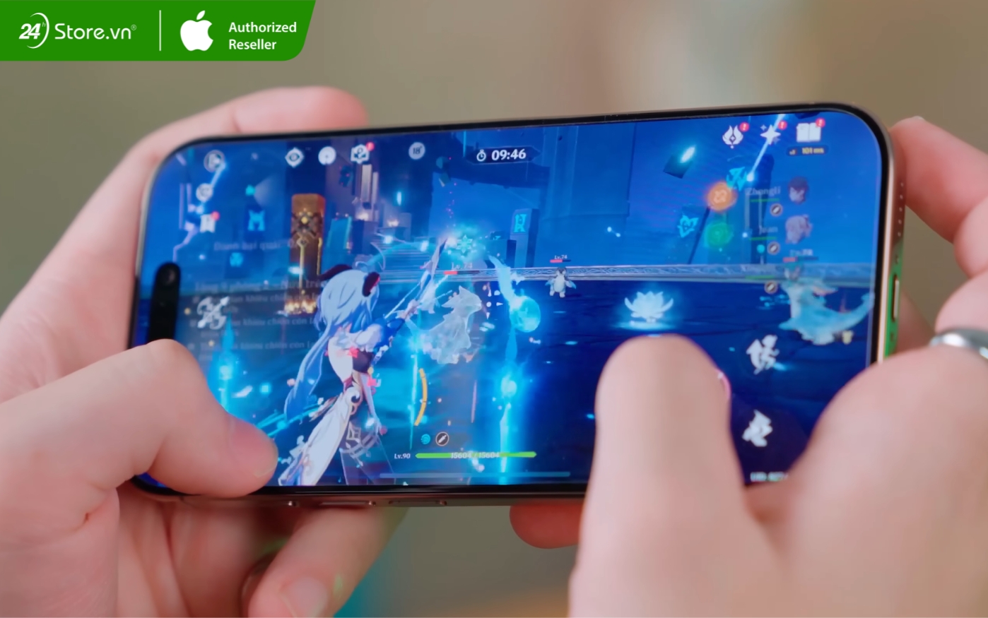 test game trên iphone 16 pro 128gb cũ