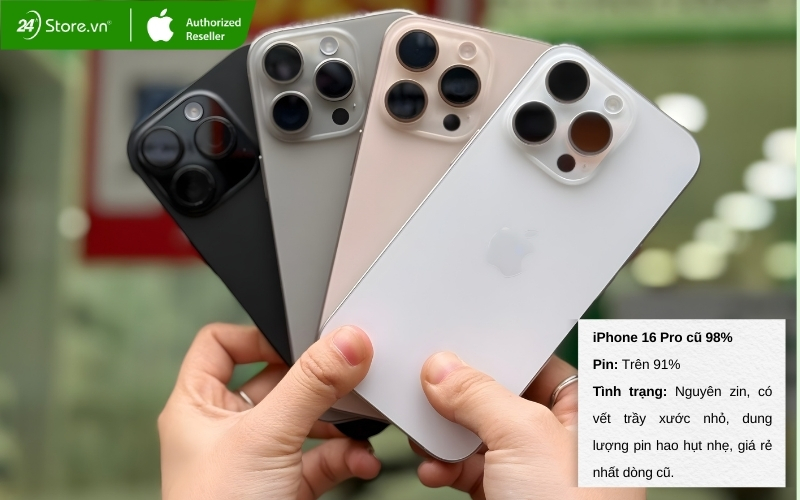 iphone 16 pro 128gb cũ 98%