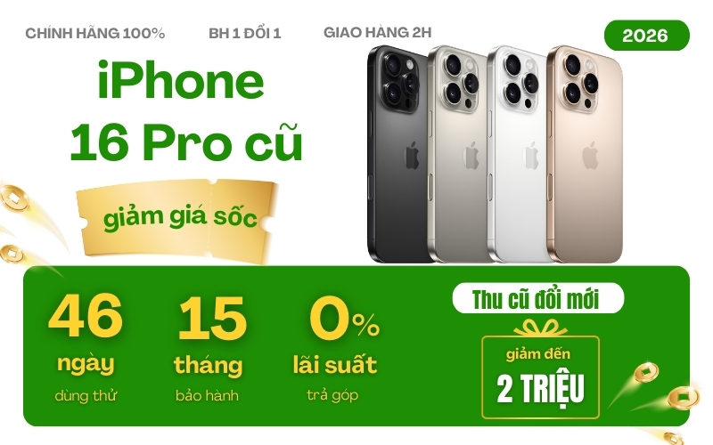 mua iphone 16 pro cũ 99% giá rẻ