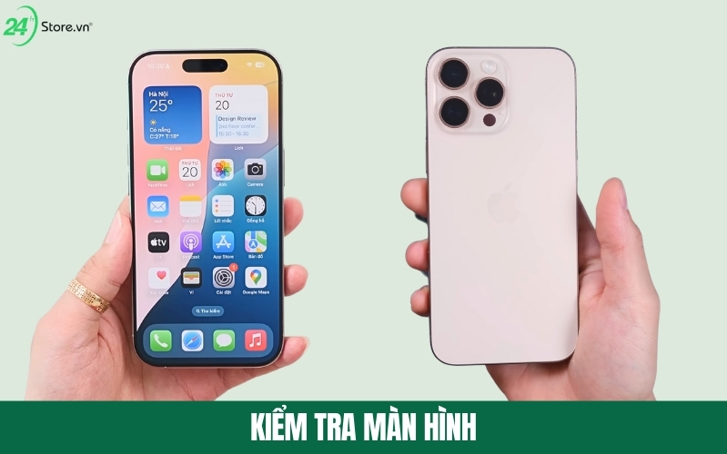 cách kiểm tra màn hình iphone 16 pro 512gb cũ giá rẻ