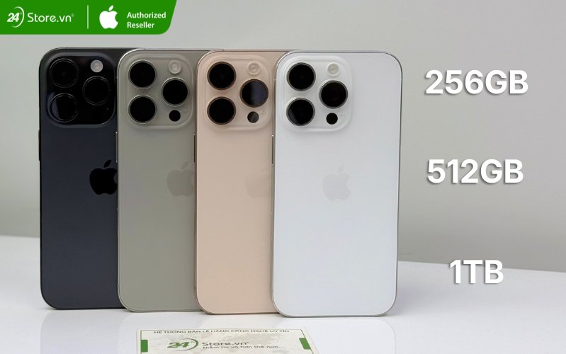 các dung lượng iphone 16 pro max cũ