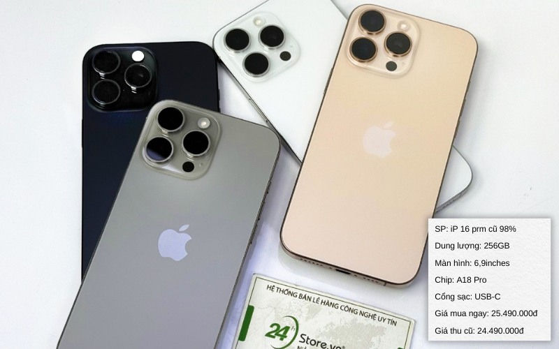 iphone 16 pro max cũ 98%