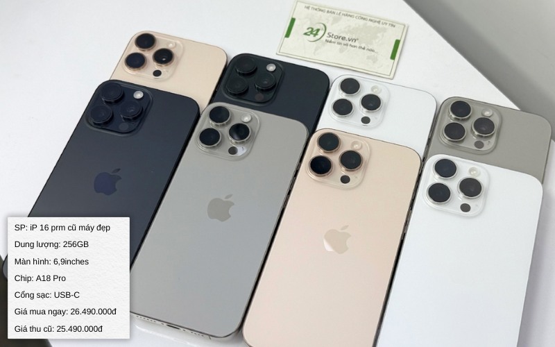 iphone 16 pro max cũ máy đẹp
