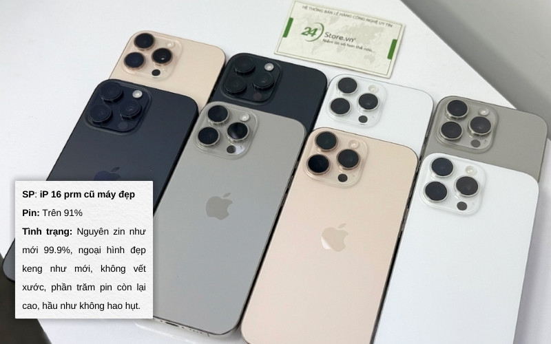 iphone 16 pro max cũ máy đẹp