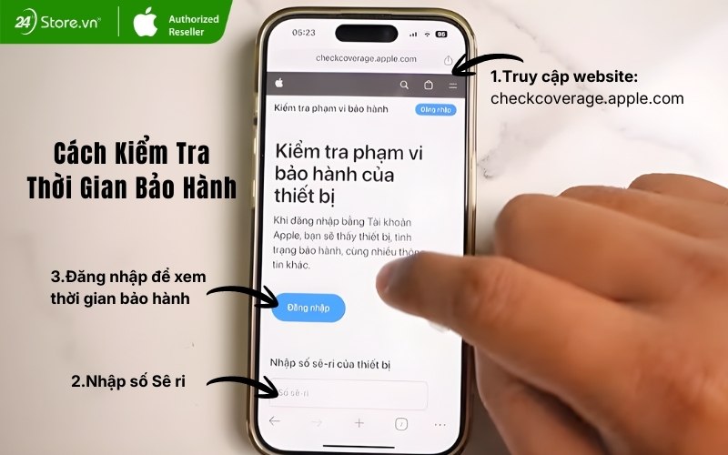 kiểm tra bảo hành iphone 16 pro max cũ