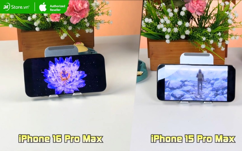 so sánh màn hình iphone 16 pro max cũ với 15 pro max cũ