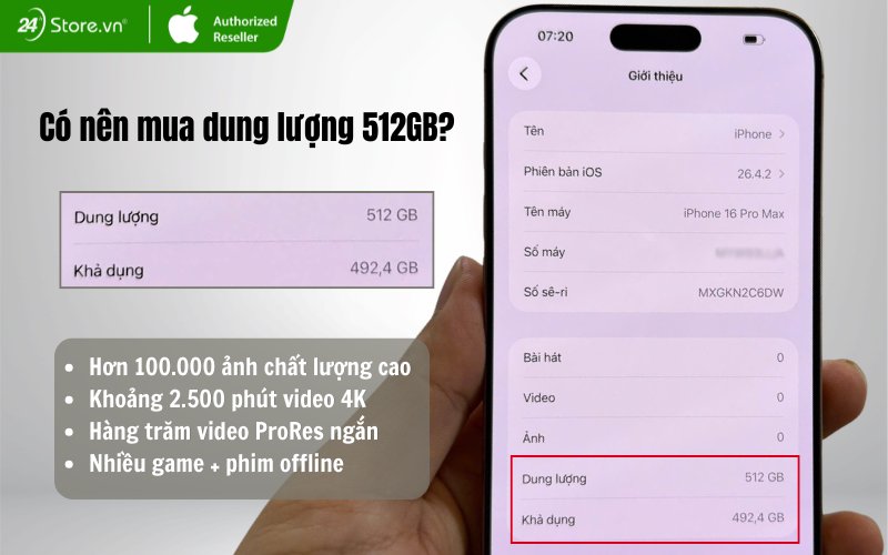 có nên mua iphone 16 pro max 512gb không