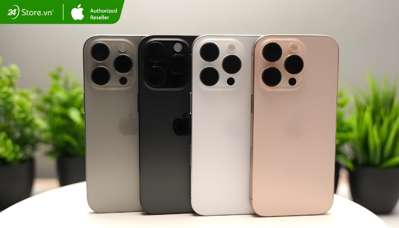 bảng màu iphone 16 pro max có mấy màu