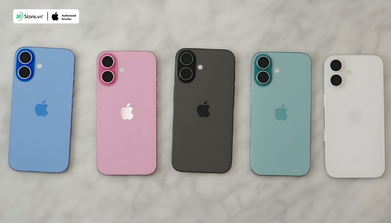 màu sắc iphone 16 khi so với iphone 16 plus
