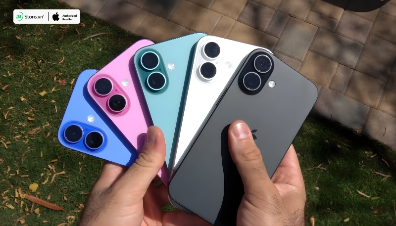 màu sắc iphone 16 plus khi so với iphone 16