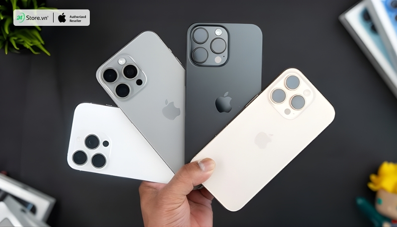 So sánh iPhone 16 Pro Max Titan Sa Mạc với màu tiền nhiệm