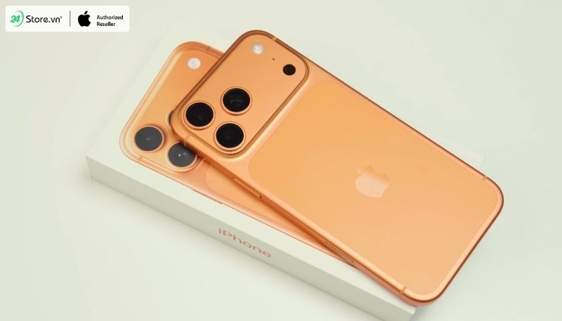 ngoại hình iPhone 17 Pro Max màu Cam Vũ Trụ