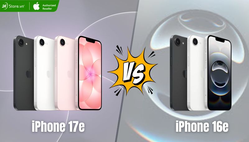 so sánh màu iPhone 17e và iPhone 16e