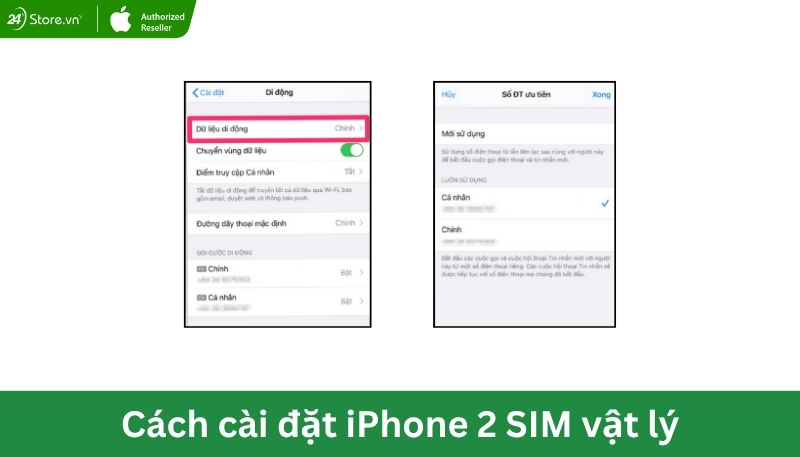 Cách cài đặt iPhone 2 SIM vật lý B3