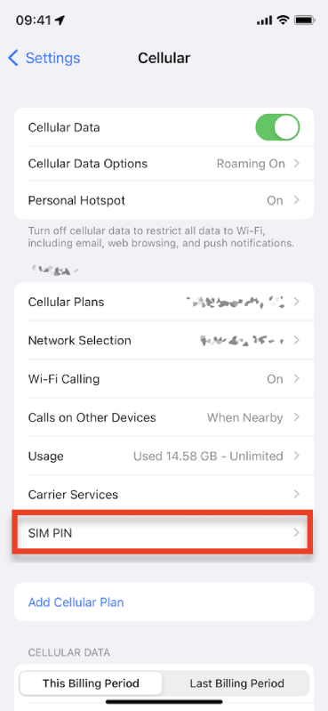 Kích hoạt tính năng ghim SIM trên iPhone để ngăn kẻ trộm