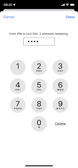 Kích hoạt tính năng ghim SIM trên iPhone để ngăn kẻ trộm