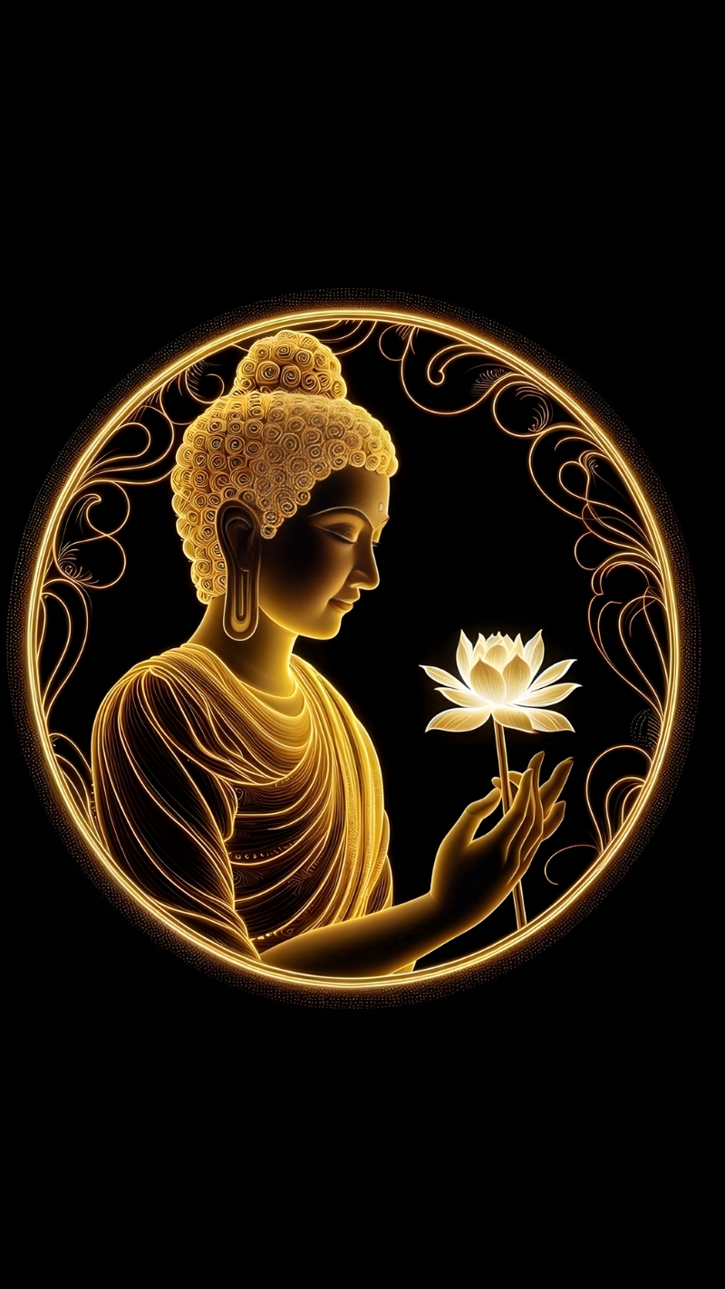 Ảnh Phật A Di Đà biểu tượng của lòng từ bi và trí tuệ