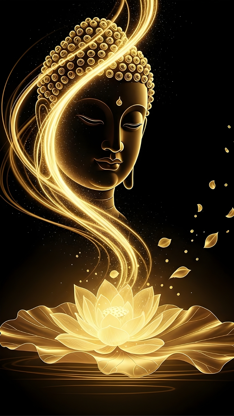 Ảnh Phật A Di Đà nghệ thuật cho điện thoại