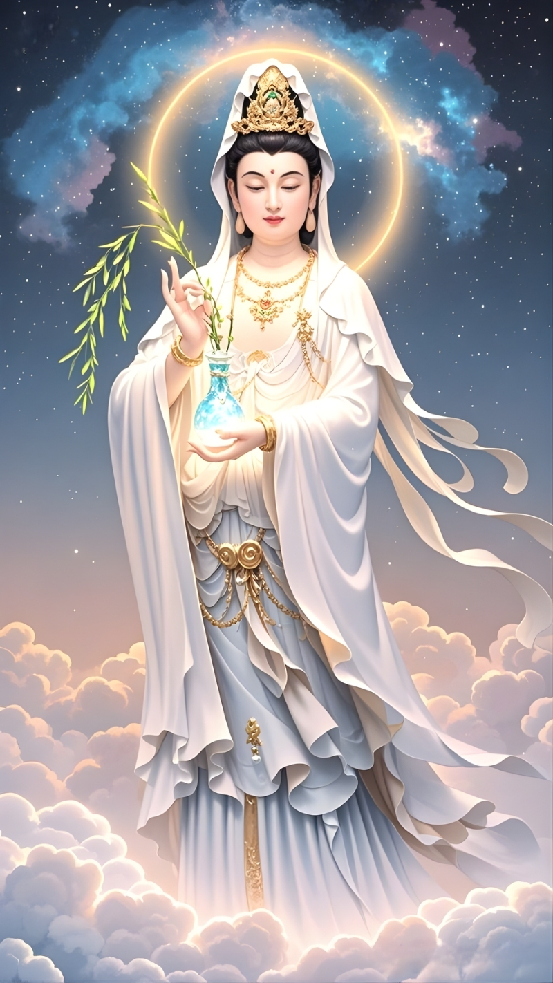 Ảnh Quan Thế Âm Bồ Tát 3D nghệ thuật tuyệt đẹp