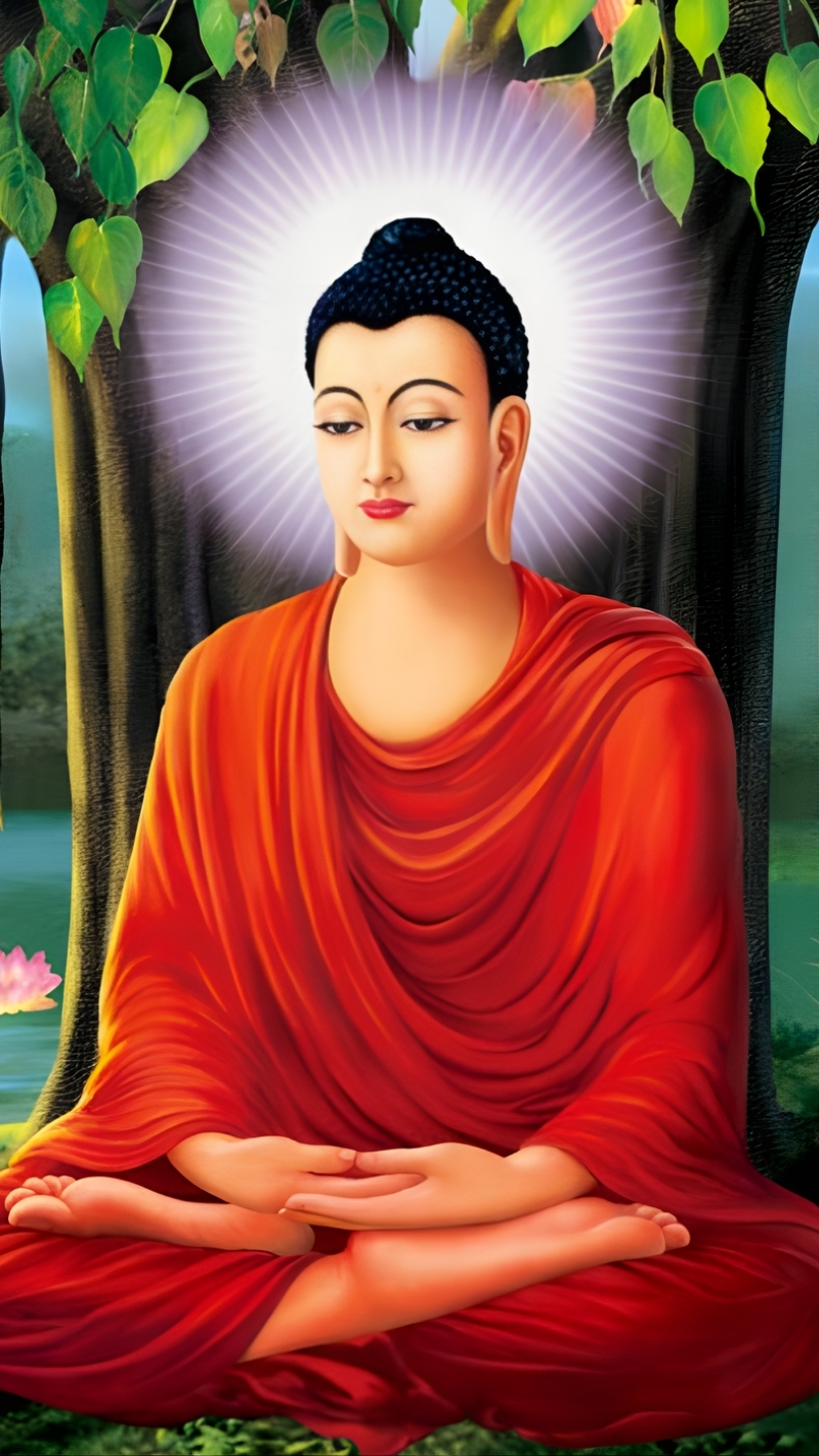 Hình nền Phật Thích Ca nghệ thuật Full HD cho smartphone