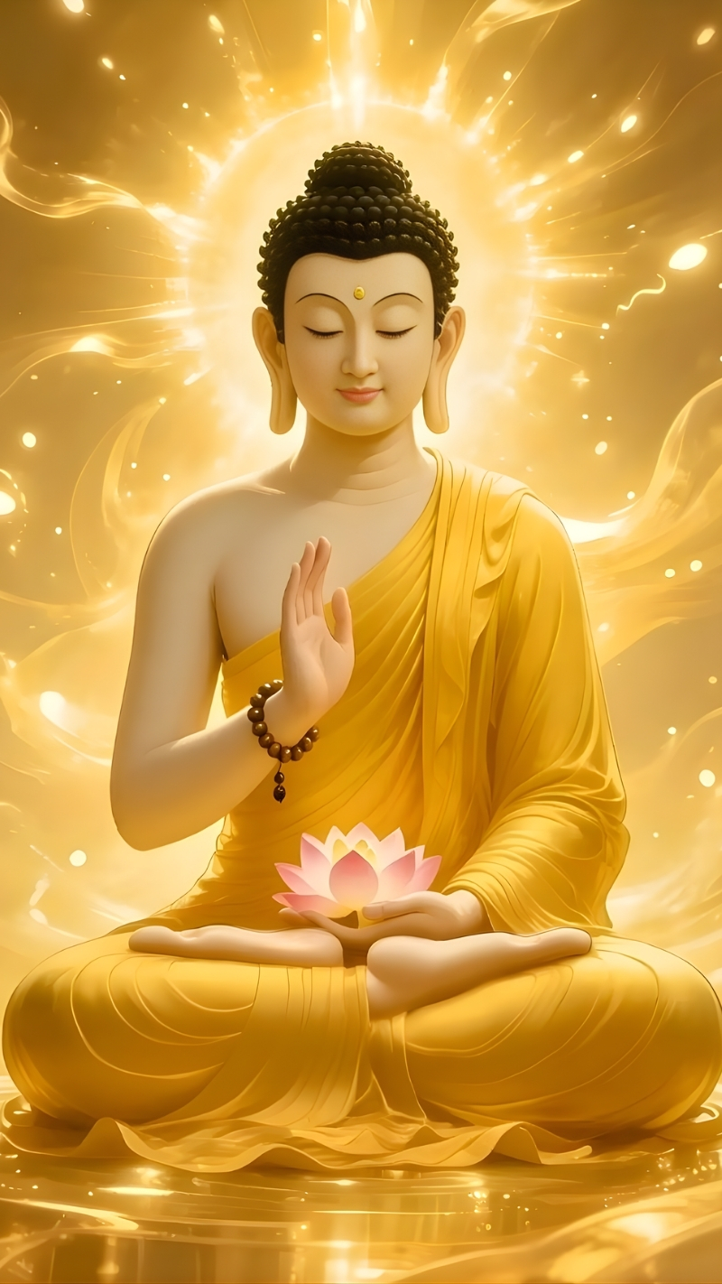 Hình nền Phật Thích Ca ngồi thiền Full HD cho điện thoại
