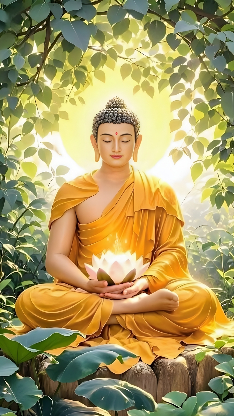 Hình nền Phật Thích Ca tĩnh tâm an lạc Full HD