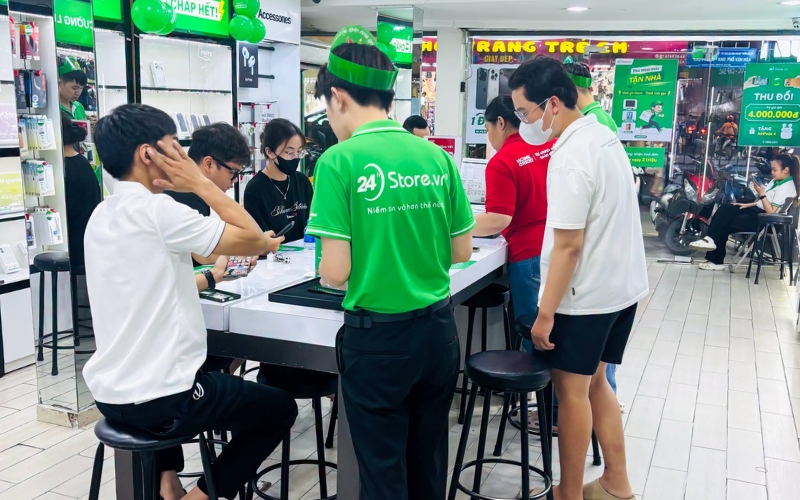 kiểm tra iphone cũ tại 24hstore