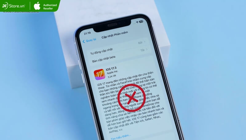 Xuất hiện lỗi khi cập nhật iOS