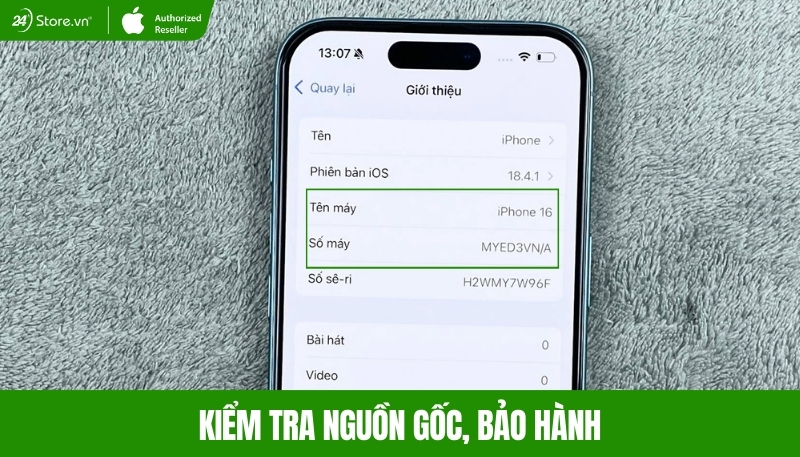 Kiểm tra nguồn gốc iPhone cũ