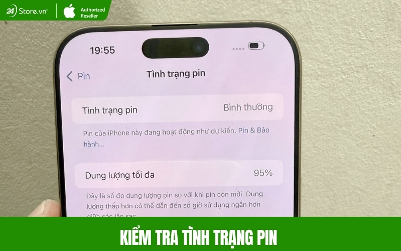 Kiểm tra tình trạng pin