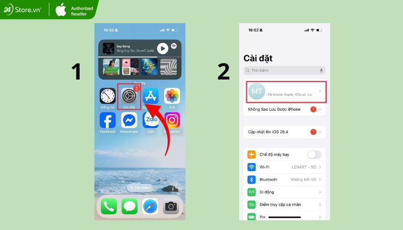 Cách tắt iPhone is Findable