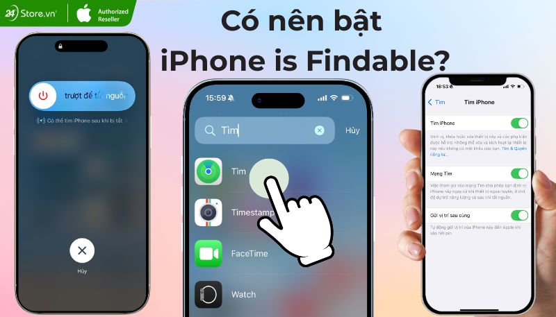 Có nên bật iPhone is Findable không