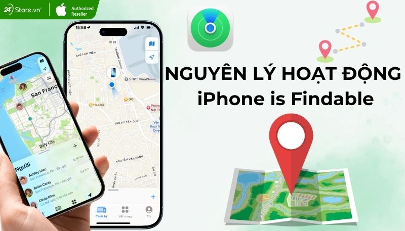 Nguyên lý hoạt động của iPhone is Findable