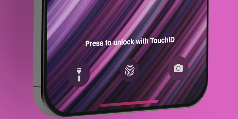 iphone 13, khong nut bam 2 touch id trong man hinh iphone 13