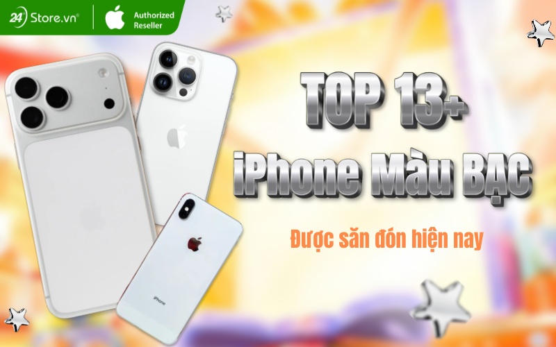 iphone màu bạc đẹp