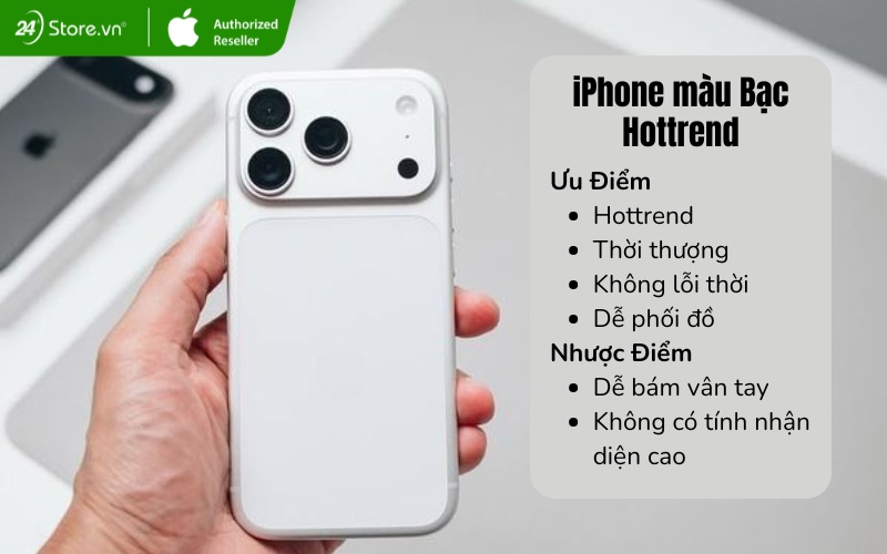 có nên mua iphone màu bạc