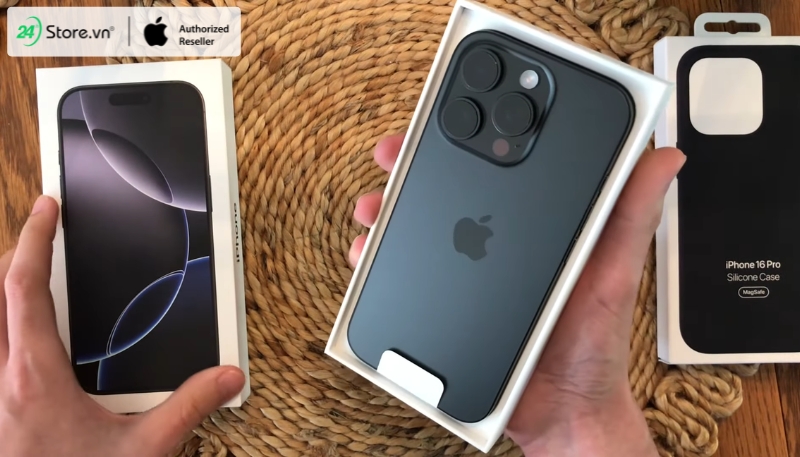 iPhone 16 Pro màu titan đen