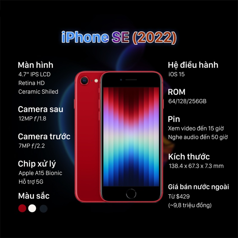 iPhone SE 2022 siêu phầm 2022