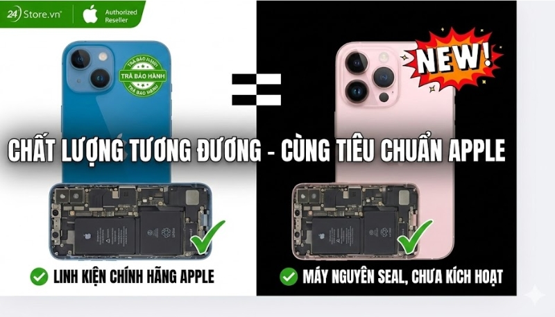 chất lượng tương đương máy mới