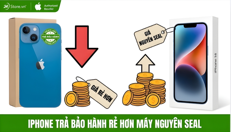 giá rẻ hơn máy nguyên seal