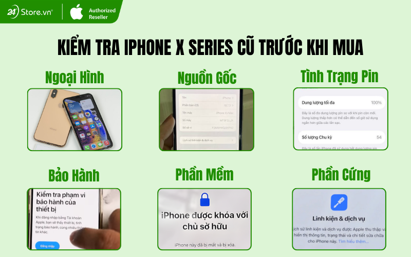 iphone x series cũ chính hãng