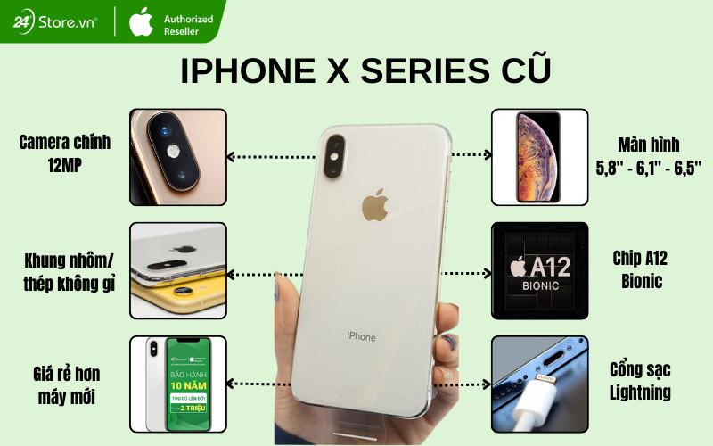 iphone x series cũ giá bao nhiêu