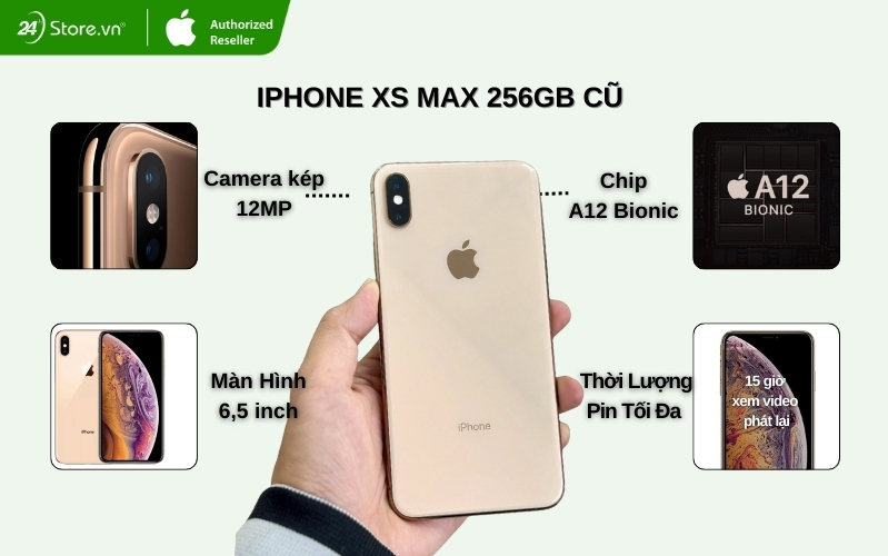 iphone xs max 256gb cũ đẹp chính hãng vn/a