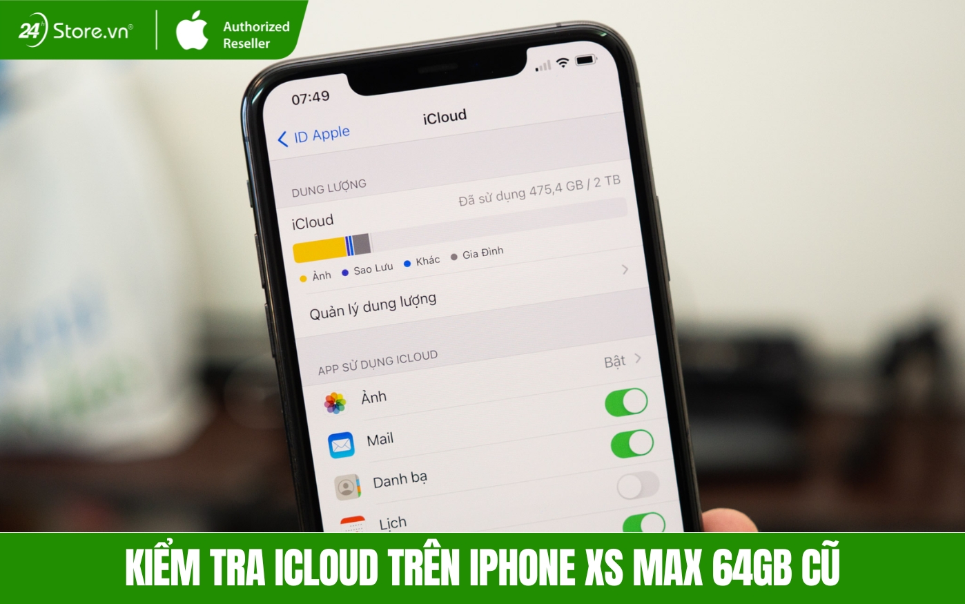 iphone xs max cũ giá rẻ tại tphcm