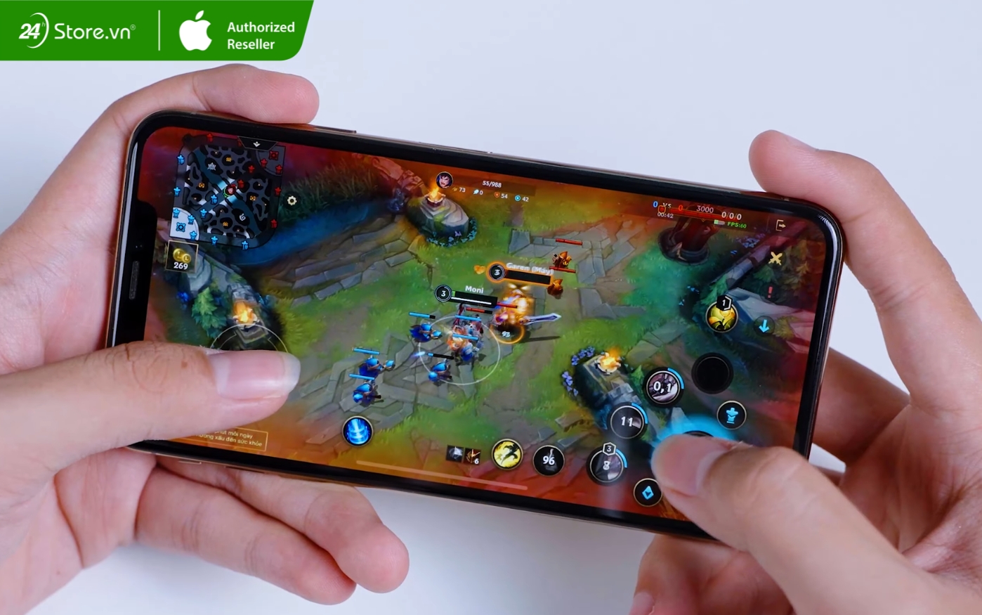 test game trên iphone xs max 64gb cũ