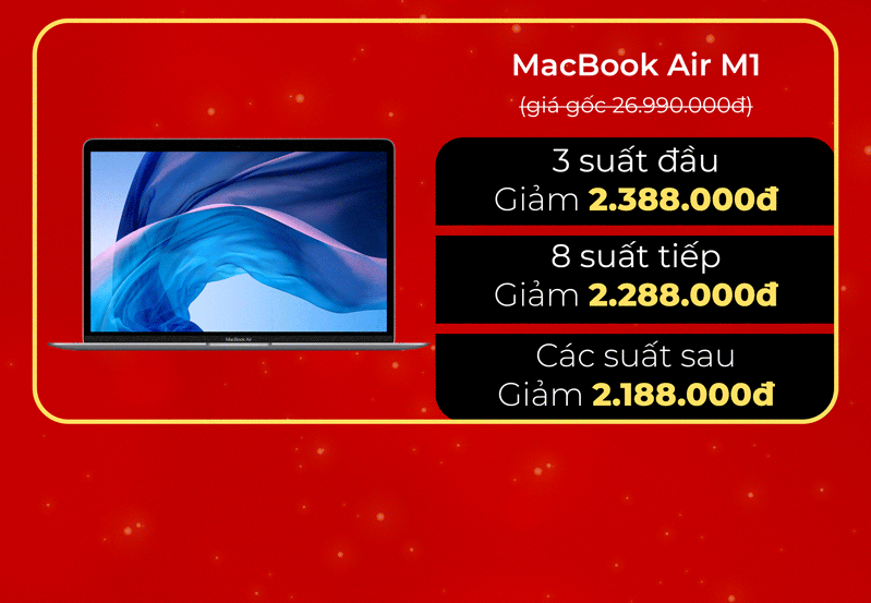 macbook air m1 giảm giá