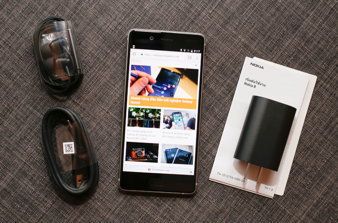 Thông số kỹ thuật của Nokia 8  lo anh Nokia 8 man hinh lon camera kep va mau vang dong hinh anh 3